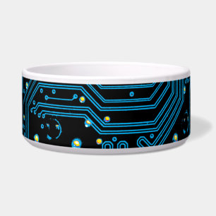 Écuelle Carte de circuit bleu sur Black, do-it-yourself Im