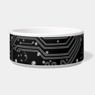 Écuelle Carte de circuit noir et blanc, do-it-yourself ima