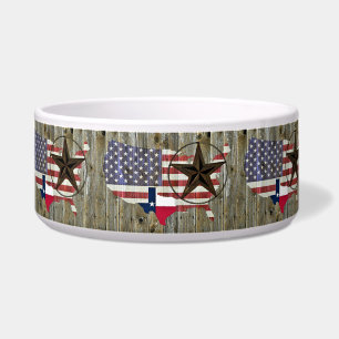 Écuelle Carte du drapeau de l'État de Texas Lone Star
