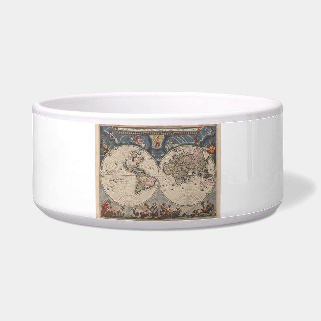 Écuelle Carte du monde antique : Art de la cartographie hi (Devant)