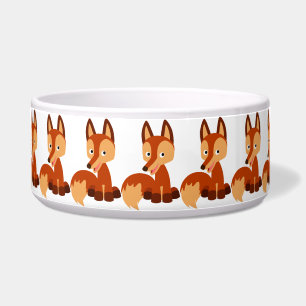 Écuelle Cartographie mignonne Fox Pet Bowl