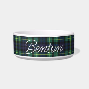 Écuelle Ceramic Personnalisé Chien et Chat Bowl Green Tart
