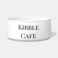 Ceramic Pet Bowl Kibble Café