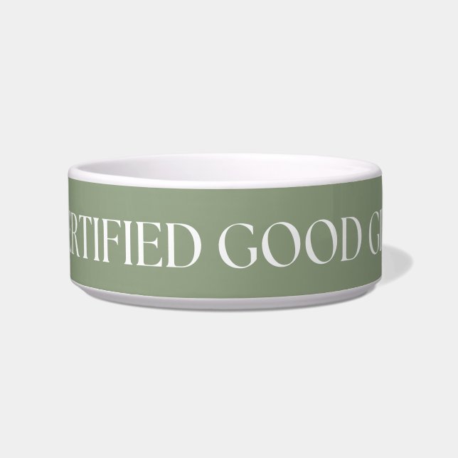 Écuelle Certifié Good Girl Chien (Devant)