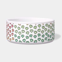 Écuelle Charming Pastel Rainbow Gemstone Heart Motif