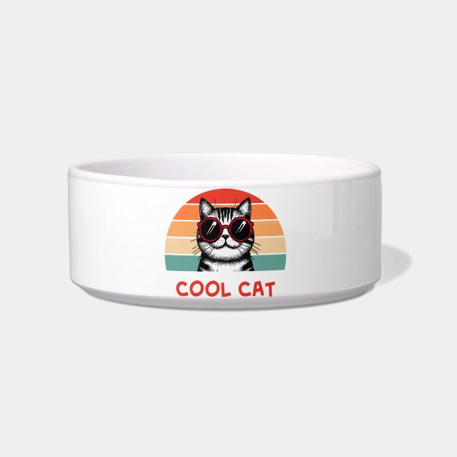 Écuelle Chat cool 2 (Devant)