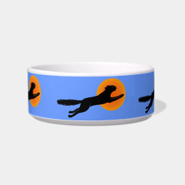 Écuelle Chat noir Orange Lune Plat Chat