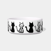 Chats noir et blanc Pattern Small