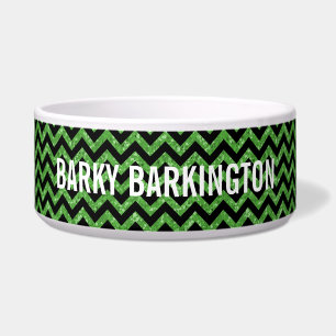 Écuelle Chevron Parties scintillant Look Dog Bowl