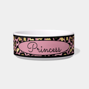 Écuelle Chic rose léopard peau Motif animal