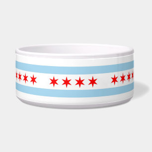 Écuelle Chicago Flag, Illinois Flag Pet Bowl