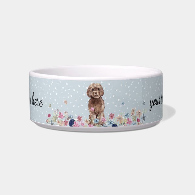 Écuelle Chien Cockapoo avec des pattes (Devant)