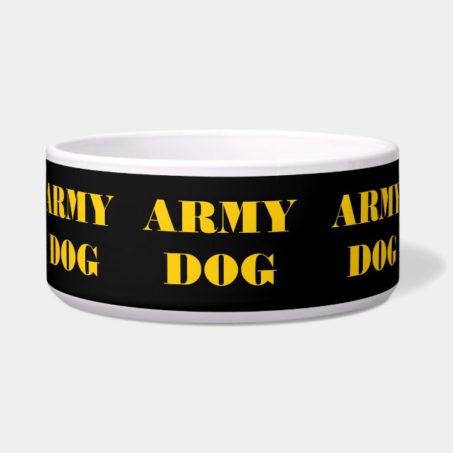 Écuelle Chien de l'armée de l'élevage du bol d'animaux (Devant)