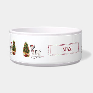 Écuelle Chien de Noël Noir et Blanc