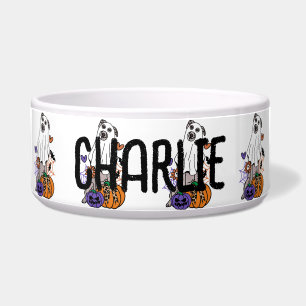 Écuelle Chien fantôme d'Halloween Whippet