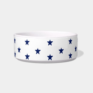 Écuelle Chien motif de la marine moderne bleu et blanc éto