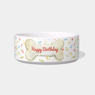 Écuelle Chien Os Anniversaire Fête Chien
