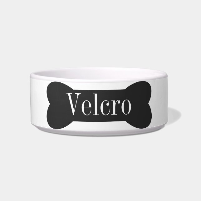 Écuelle Chien ou Chien Personnalisé Bone Water Food Disc (Devant)