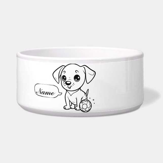 Écuelle "Chiens à croquer Bowl" (Devant)
