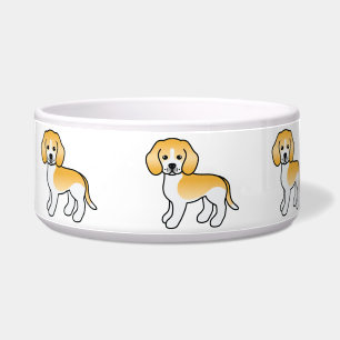 Écuelle Chiens de race Beagle de dessin animé au manteau c