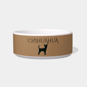 Écuelle Chihuahua bol en céramique pour chien.