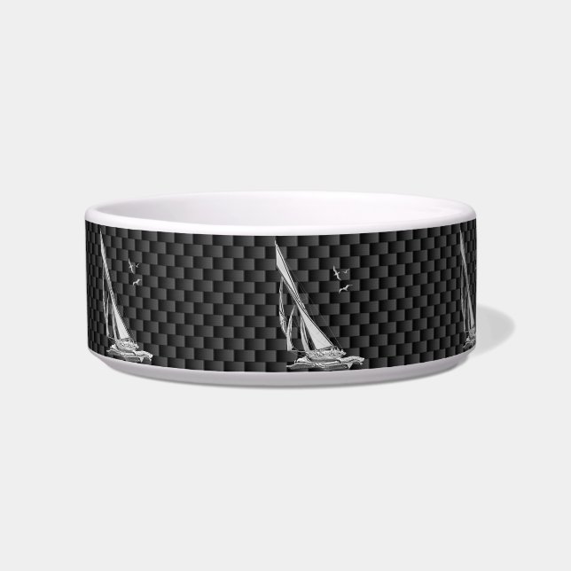 Écuelle Chromes Like Sailboat on Carbon Fiber (Gauche)