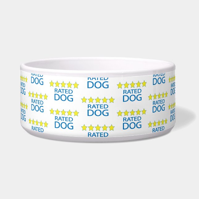 Écuelle Cinq Étoiles pour un Chien (Devant)