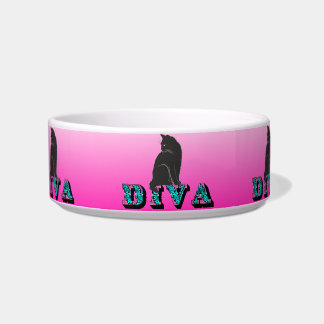 Écuelle Citty Diva Chat noir Poterie