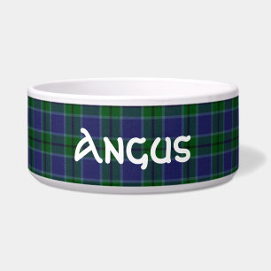 Écuelle Clan Scott Tartan personnalisé Plaid Pet Bowl