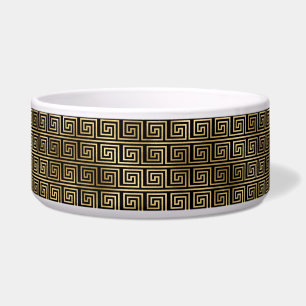 Écuelle Clé grecque noire et or Motif