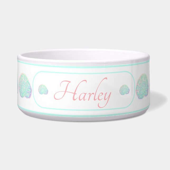 Écuelle Coastal Coastal Personnalisé Pet Bowl (Devant)
