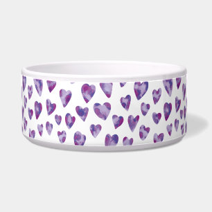 Écuelle Cœur aquarelle violet