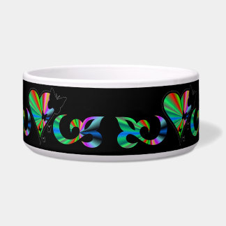 Écuelle Coeur arc-en-ciel avec Lily et Papillon