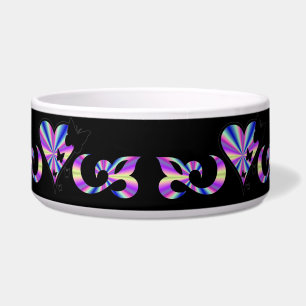 Écuelle Coeur arc-en-ciel avec Lily et Papillon
