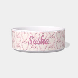 Écuelle Coeurs rose pâle