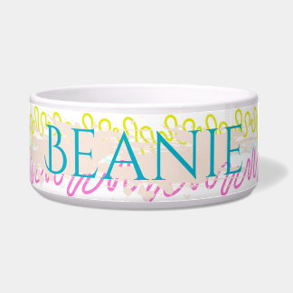 Écuelle Coloré Grattement Lignes Pet Bowl
