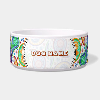 Écuelle Coloré Retro Paisley Motif Customisé