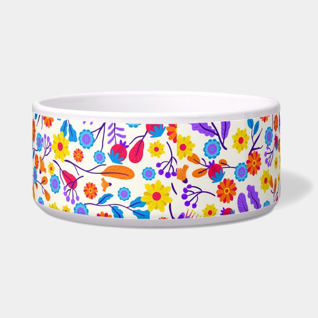 Écuelle Colourful Exotic Floral Pattern-23146 (Devant)