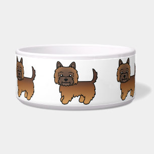 Écuelle Conception de chien de dessin animé Terrier Cairn 