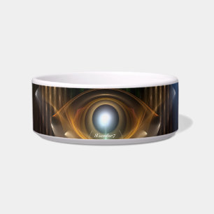 Écuelle Contempler Oz Fractal Art Pet Bowl