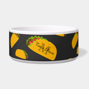 Écuelle Cool et amusant yummy taco motif Monogramme