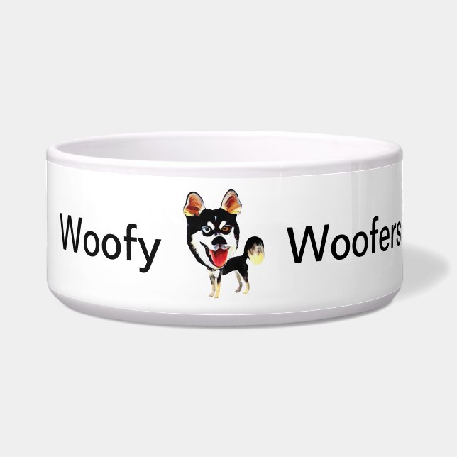 Écuelle Cool et drôle Sibérie Husky Dog Bowl (Devant)