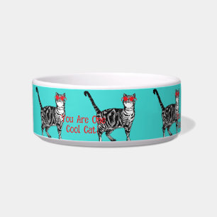 Écuelle Cool Tabby Chat Vous Êtes Un Cool Chat Chats Bowl
