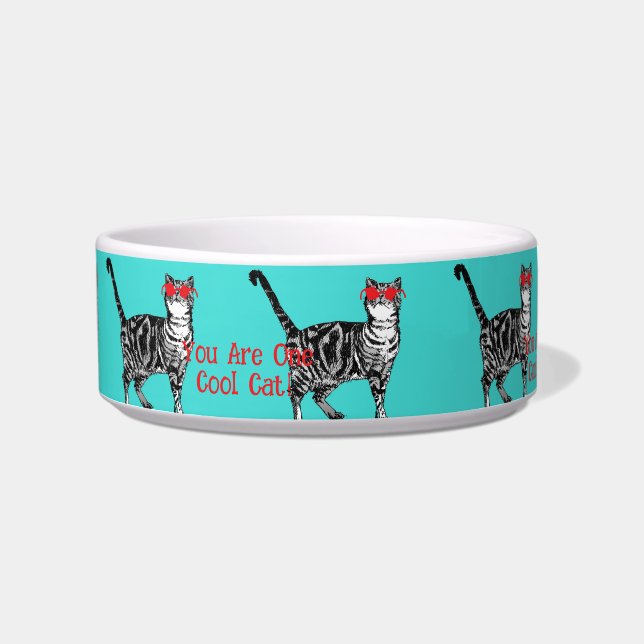 Écuelle Cool Tabby Chat Vous Êtes Un Cool Chat Chats Bowl (Devant)