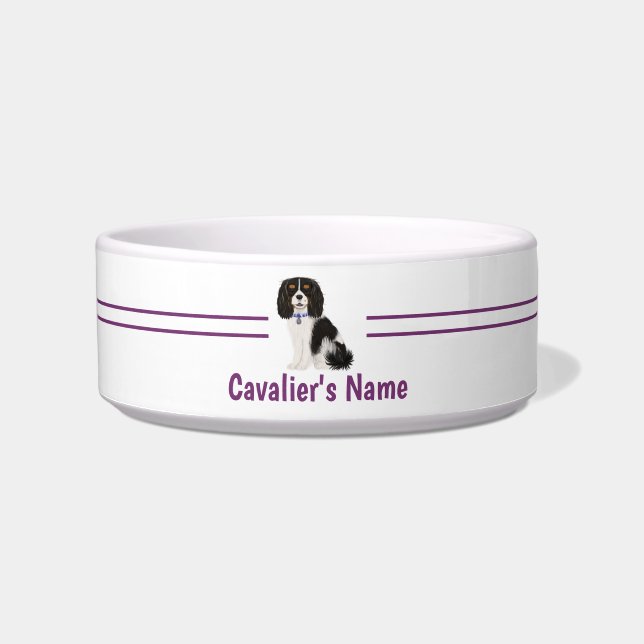 Écuelle Couleur Tri Personnalisée Cavalier King Charles Sp (Devant)