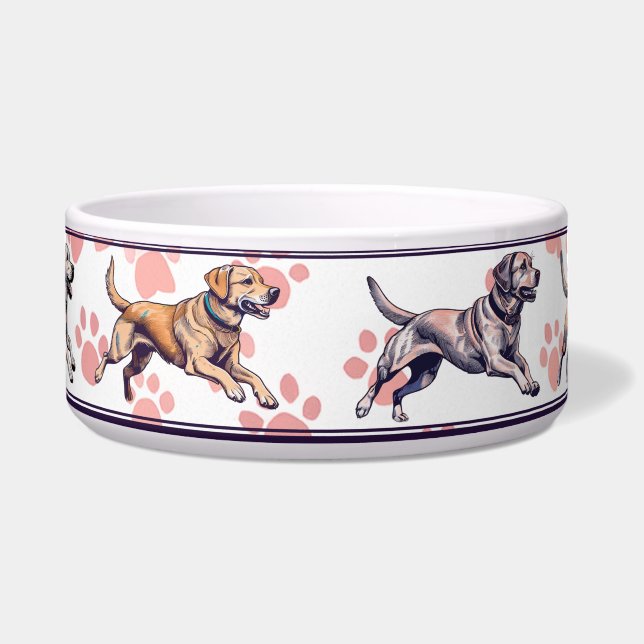 Écuelle Courir Labrador Retrievers Bowl (Devant)