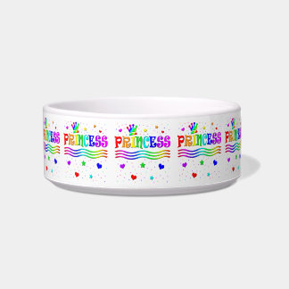 Écuelle Couronne de princesse arc-en-ciel de dessin animé