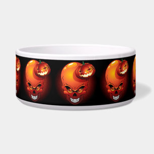 Écuelle Crâne d'Halloween et Citrouille