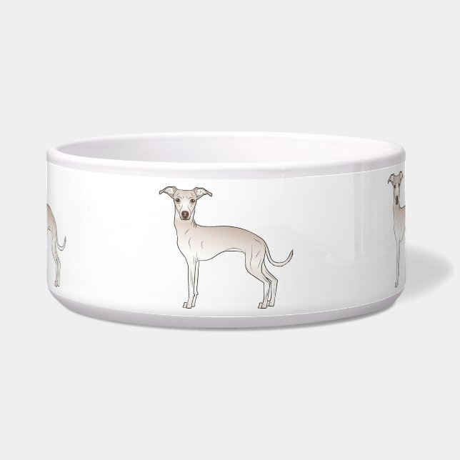 Écuelle Crème Couleur Italien Greyhound Cute Dogs de dessi (Devant)