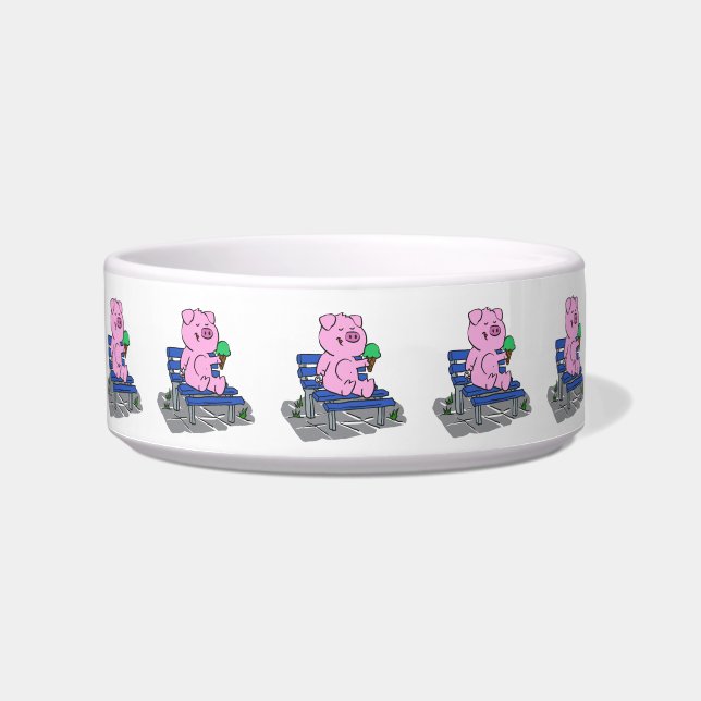 Écuelle Crème glacée amusante à manger du cochon| choisir  (Devant)